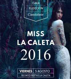 Verkiezing Miss La Caleta 2016 - affiche